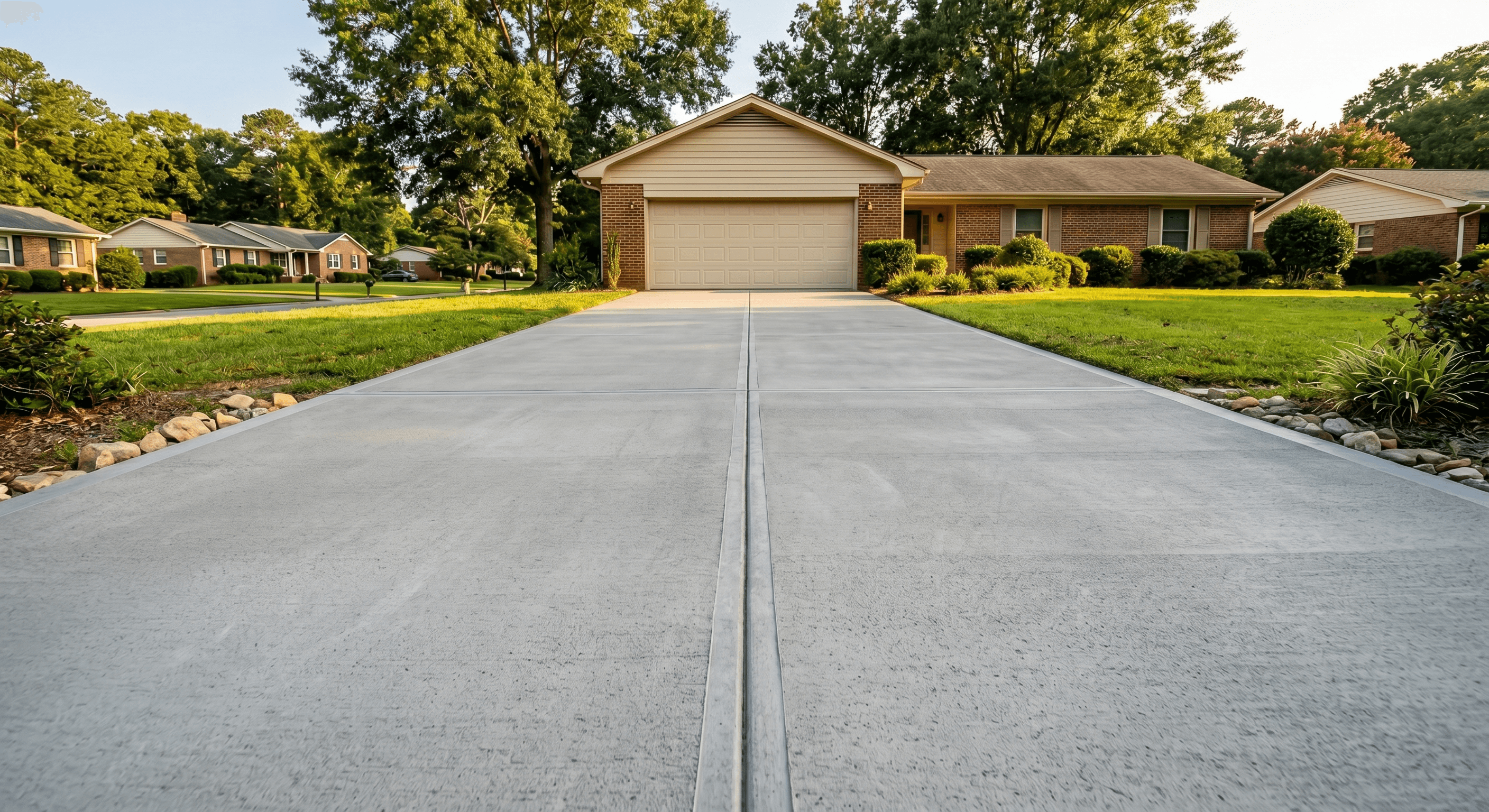 Petersburg after Cracked Driveway Repair