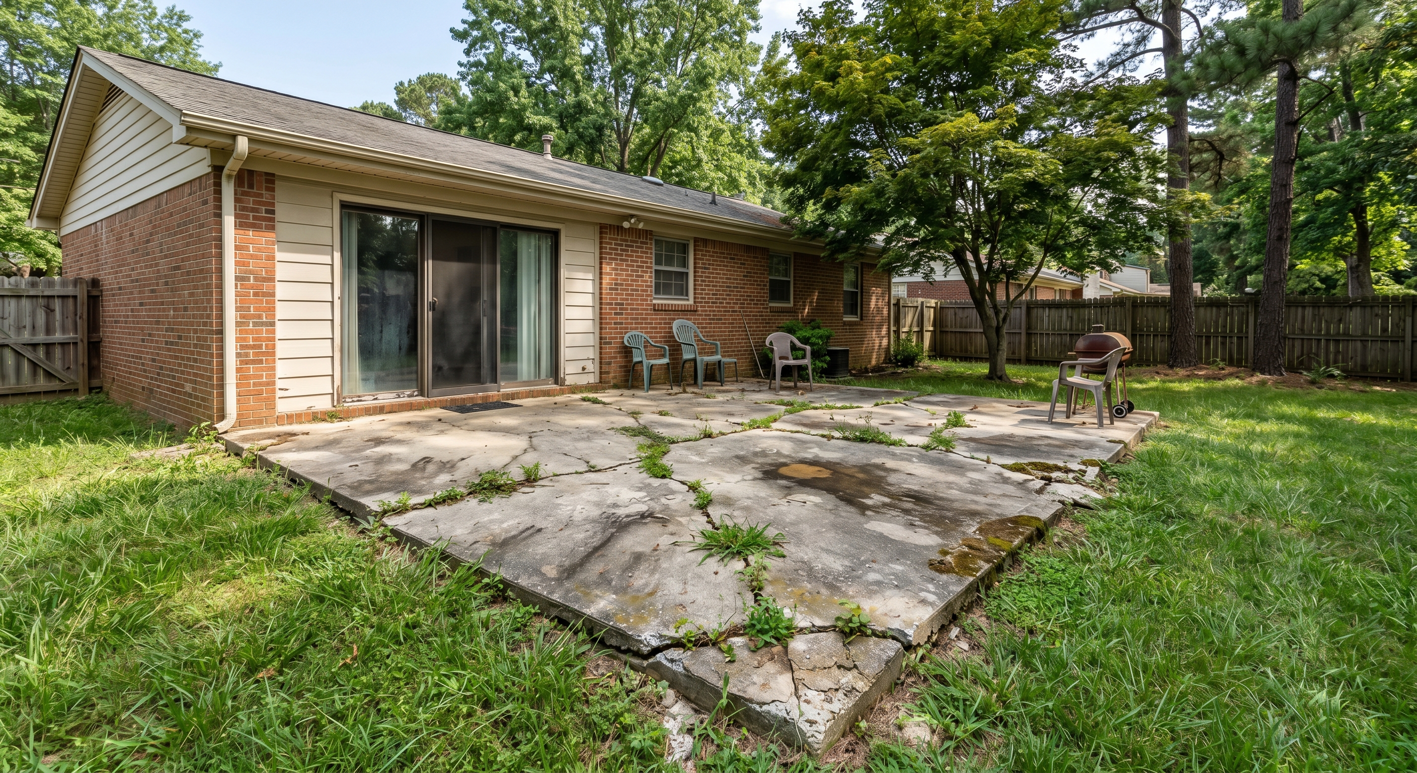 Petersburg before Backyard Patio